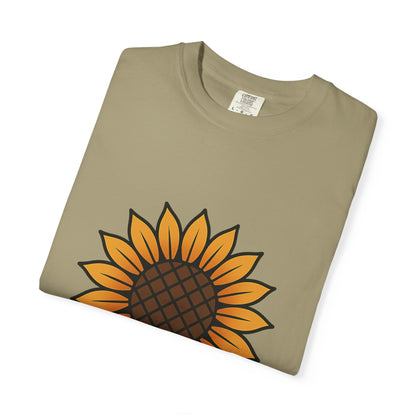 Sunflower Flash Tattoo Tee – Comfort Colors Unisex Garment-Dyed T-Shirt