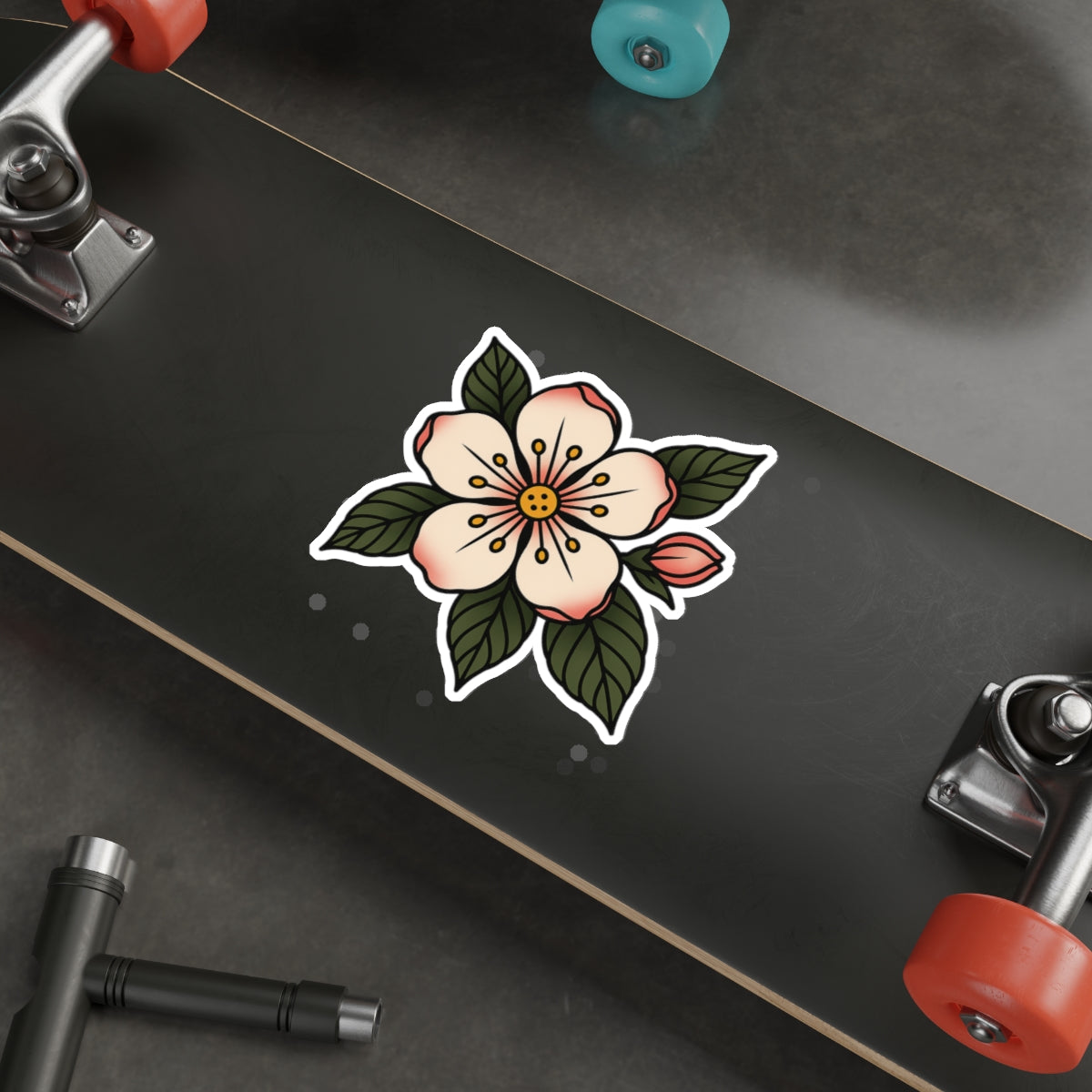 Traditional Blossom Tattoo Sticker
