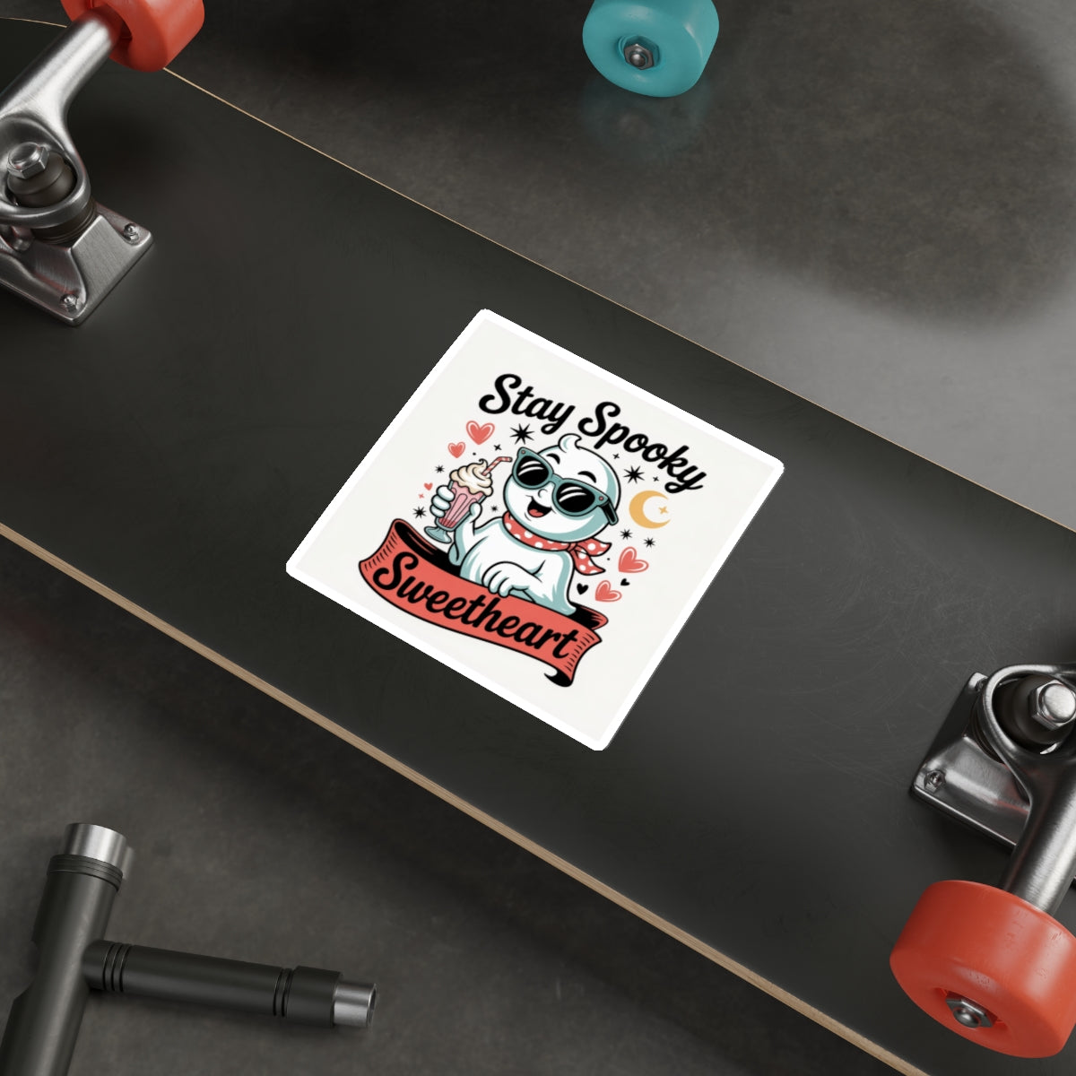 Stay Spooky Sweetheart Sticker – Die-Cut Vinyl Sticker