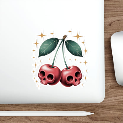 Cherry Skulls Sticker – Die-Cut Vinyl Sticker