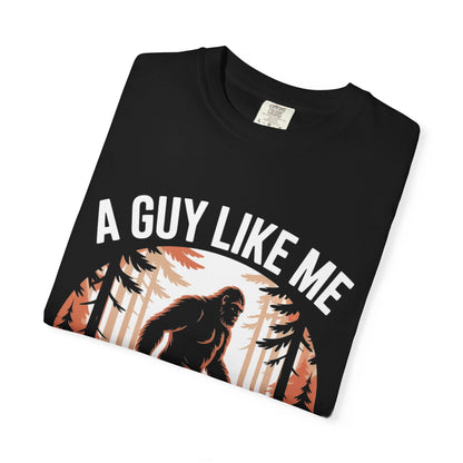 Bigfoot in the Woods Tee – Funny Sasquatch Dating Shirt