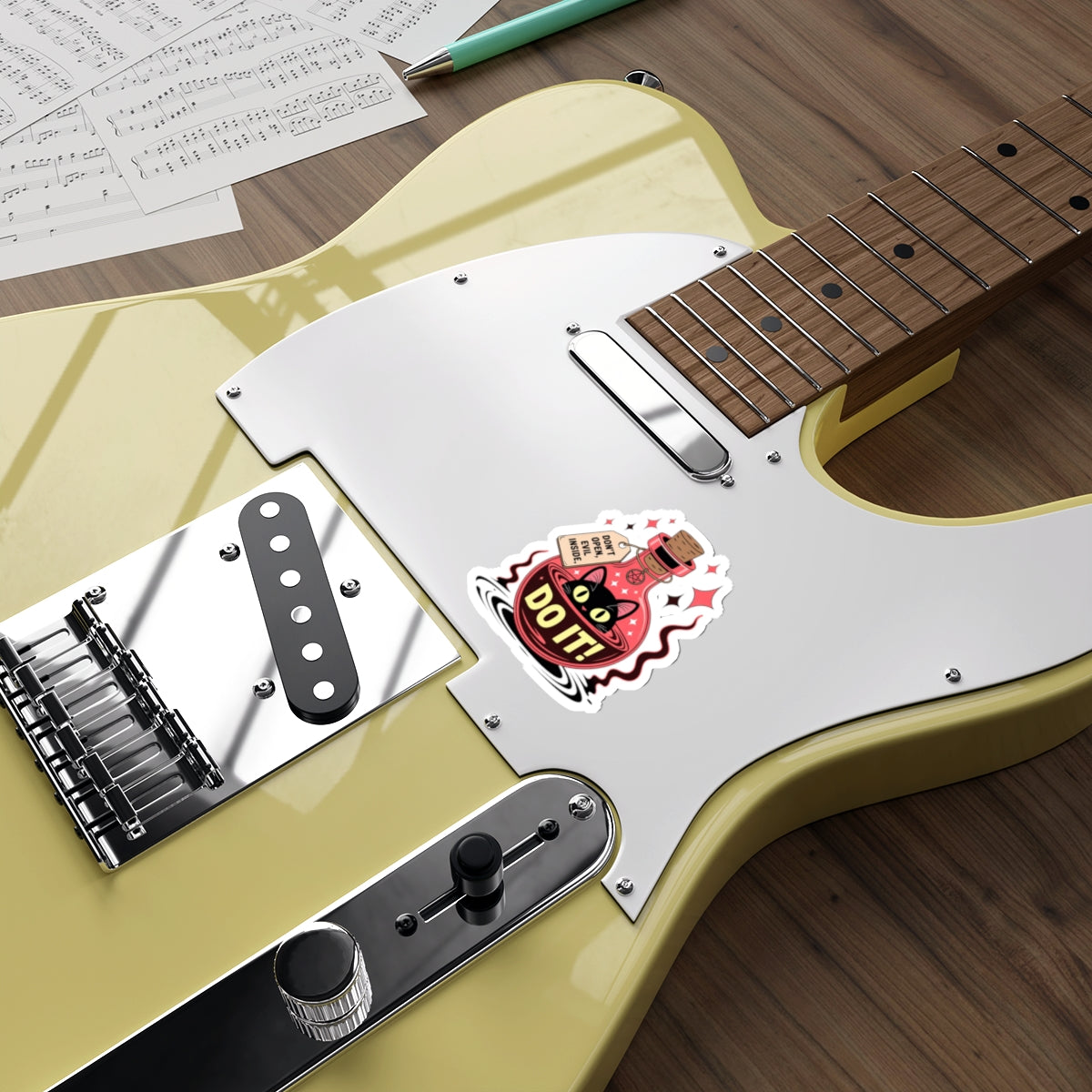 Evil Cat Potion Sticker – Die-Cut Vinyl Sticker