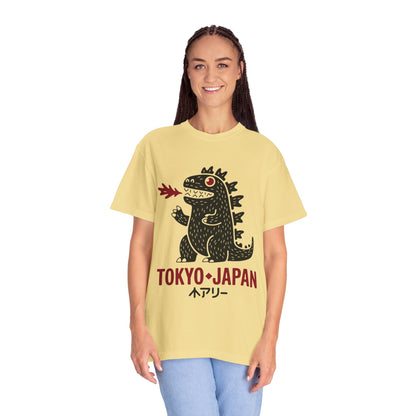 Tokyo Kaiju Tee – Cute Fire-Breathing Monster Graphic Shirt