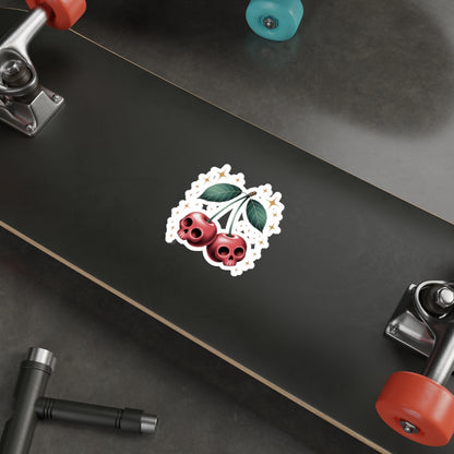 Cherry Skulls Sticker – Die-Cut Vinyl Sticker