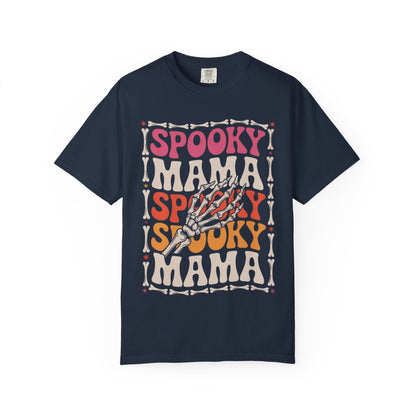 Spooky Mama Tee – Retro Halloween Skeleton Shirt