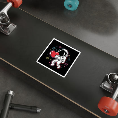 Space Love Astronaut Sticker – Die-Cut Vinyl Sticker