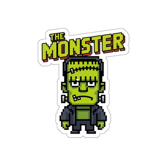 Monster Pixel Art Sticker – Die-Cut Vinyl Sticker