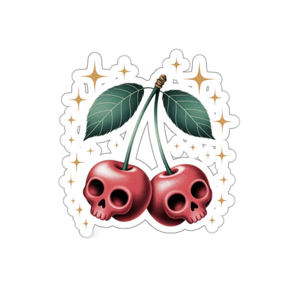 Cherry Skulls Sticker – Die-Cut Vinyl Sticker