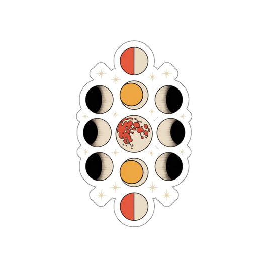 Lunar Phases Sticker – Die-Cut Vinyl Sticker