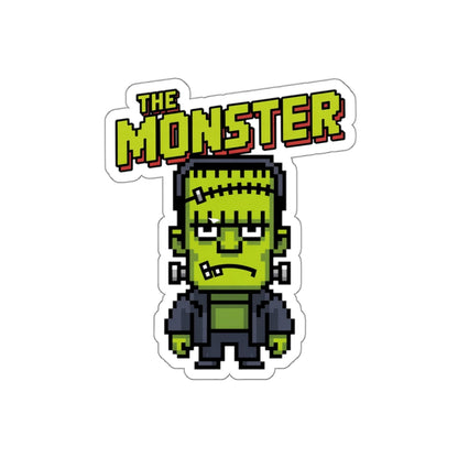 Monster Pixel Art Sticker – Die-Cut Vinyl Sticker