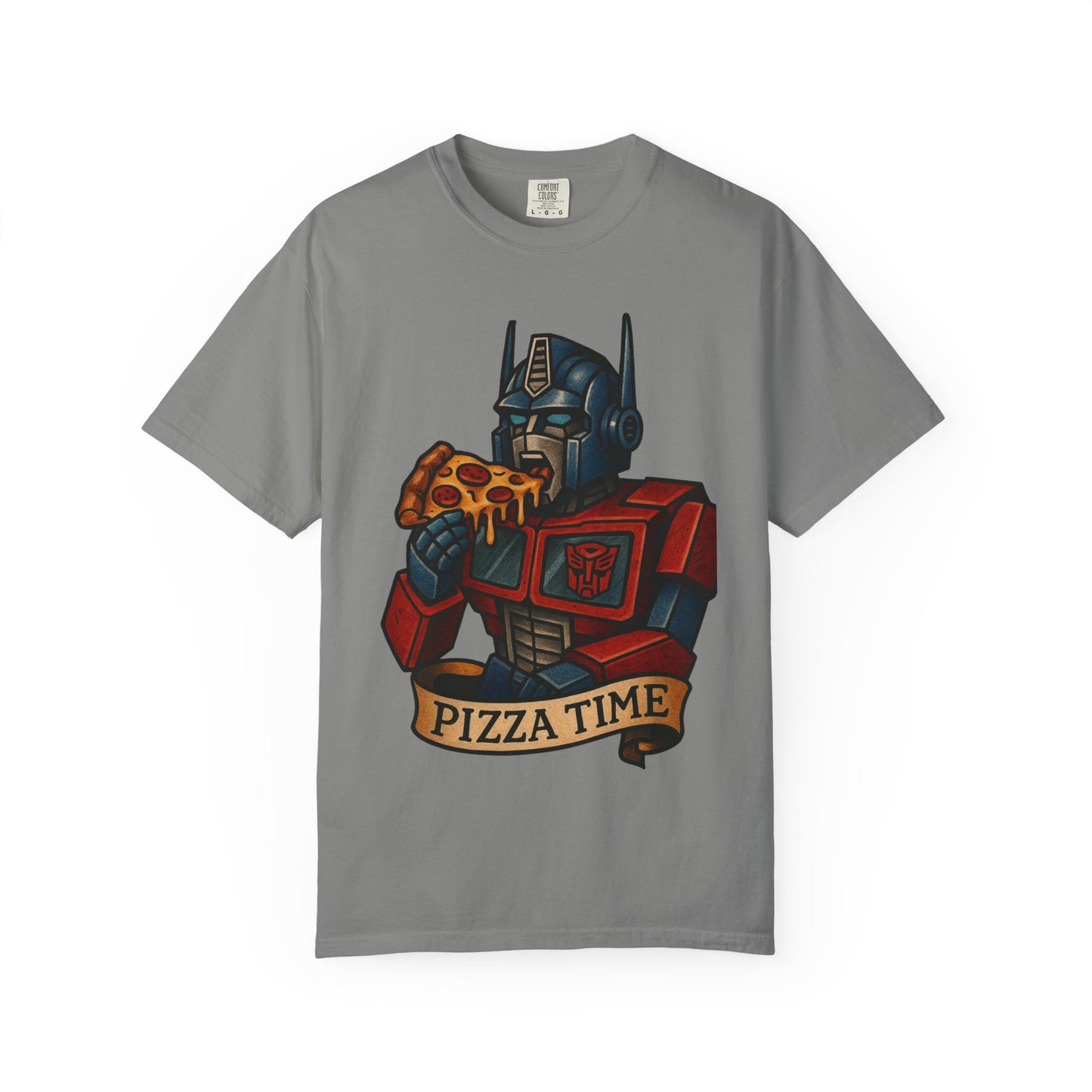Pizza Time Bot Tee – Comfort Colors Unisex Garment-Dyed T-Shirt