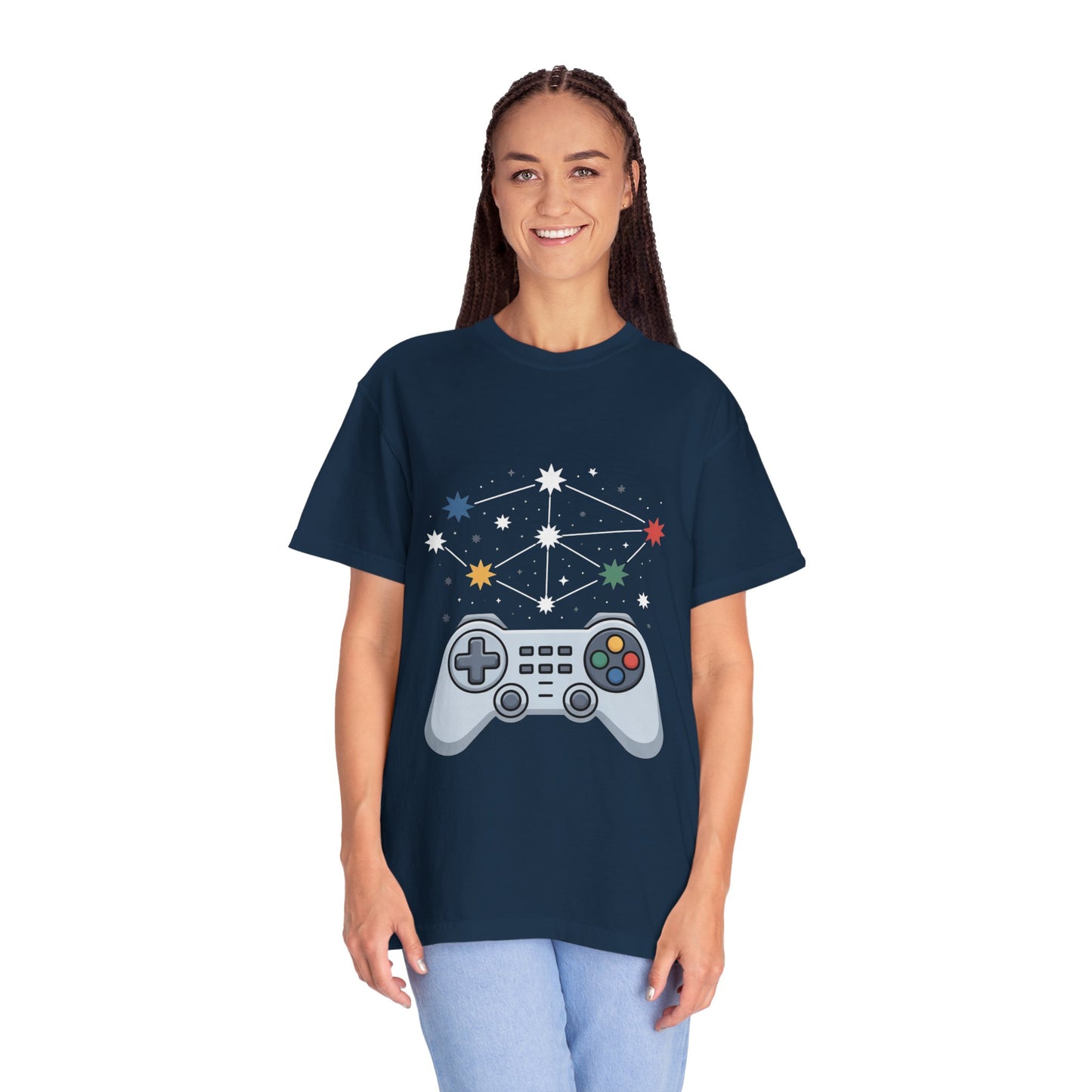 Game Galaxy Tee – Cosmic Gaming Controller Comfort Colors T-Shirt