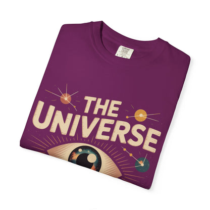 The Universe Has My Back Tee – Cosmic Eye Spiritual Comfort Colors T-Shirt