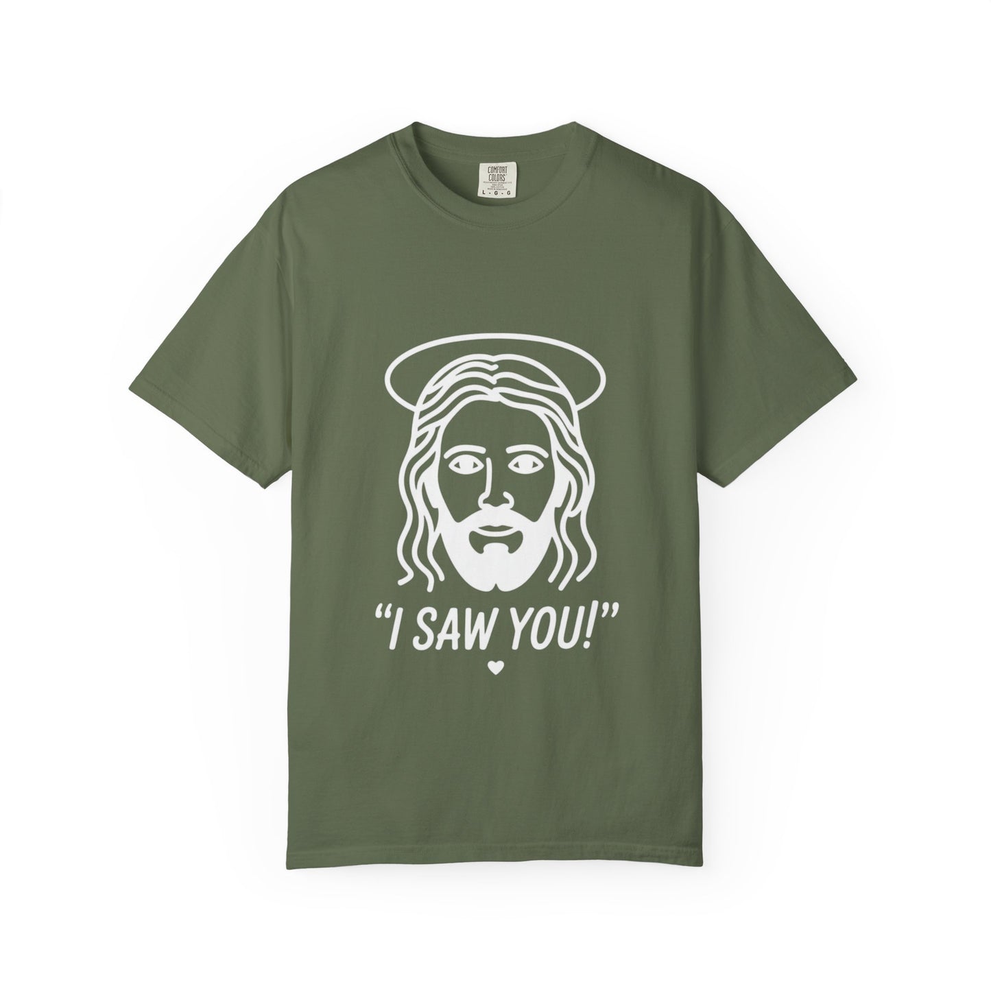 I Saw You Jesus Tee – Funny Minimal Christian Graphic Shirt
