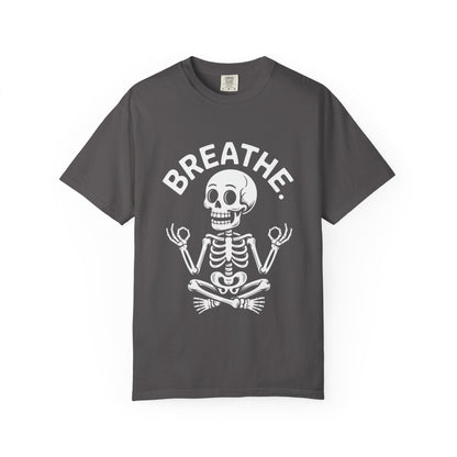 Breathe Skeleton Yoga Tee – Meditating Bones Shirt