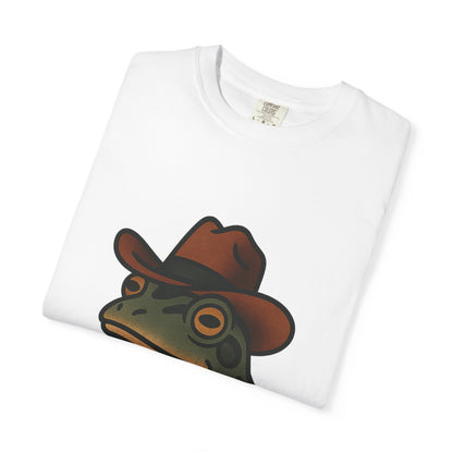 Cowboy Frog Tattoo Tee – Comfort Colors Unisex Garment-Dyed T-Shirt