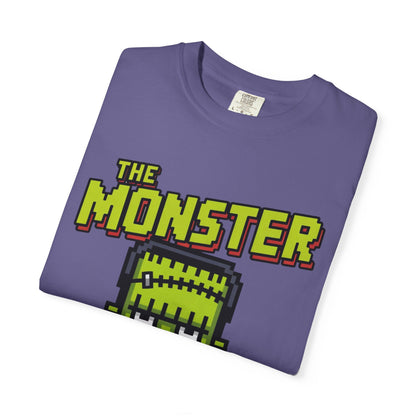 The Monster Pixel Art Tee – Retro Frankenstein Gaming Shirt