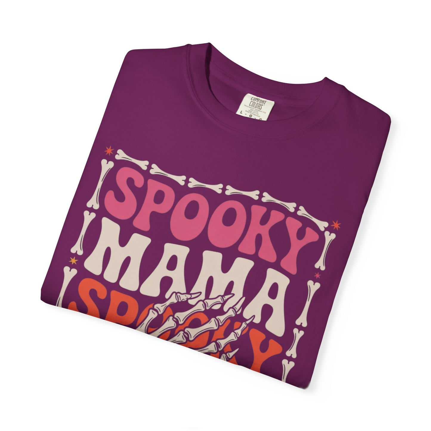 Spooky Mama Tee – Retro Halloween Skeleton Shirt