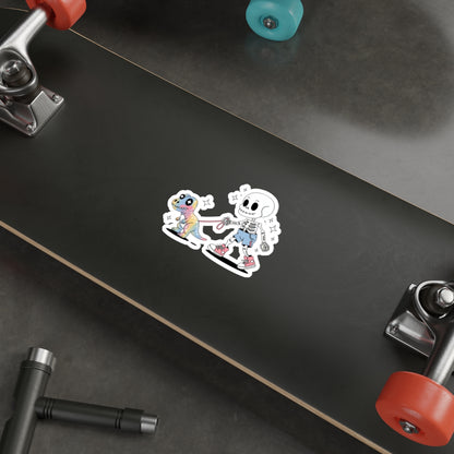 Dino Walk Sticker – Die-Cut Vinyl Sticker