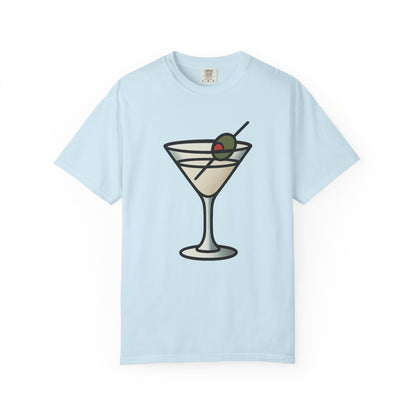 Classic Martini Glass Tee – Comfort Colors Unisex Garment-Dyed T-Shirt
