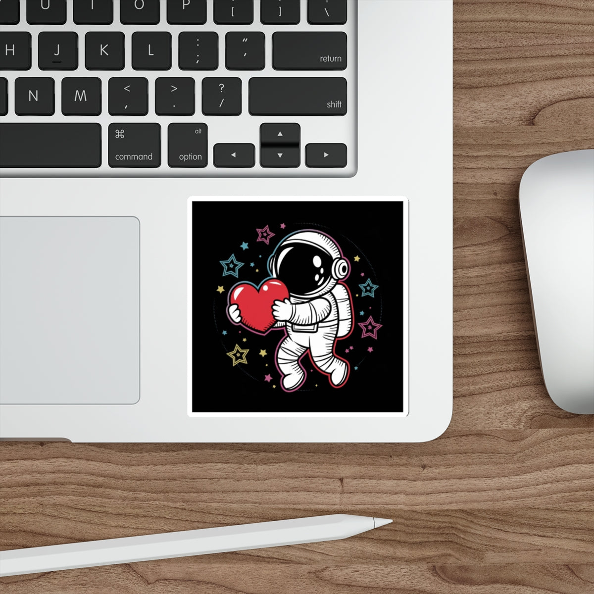 Space Love Astronaut Sticker – Die-Cut Vinyl Sticker
