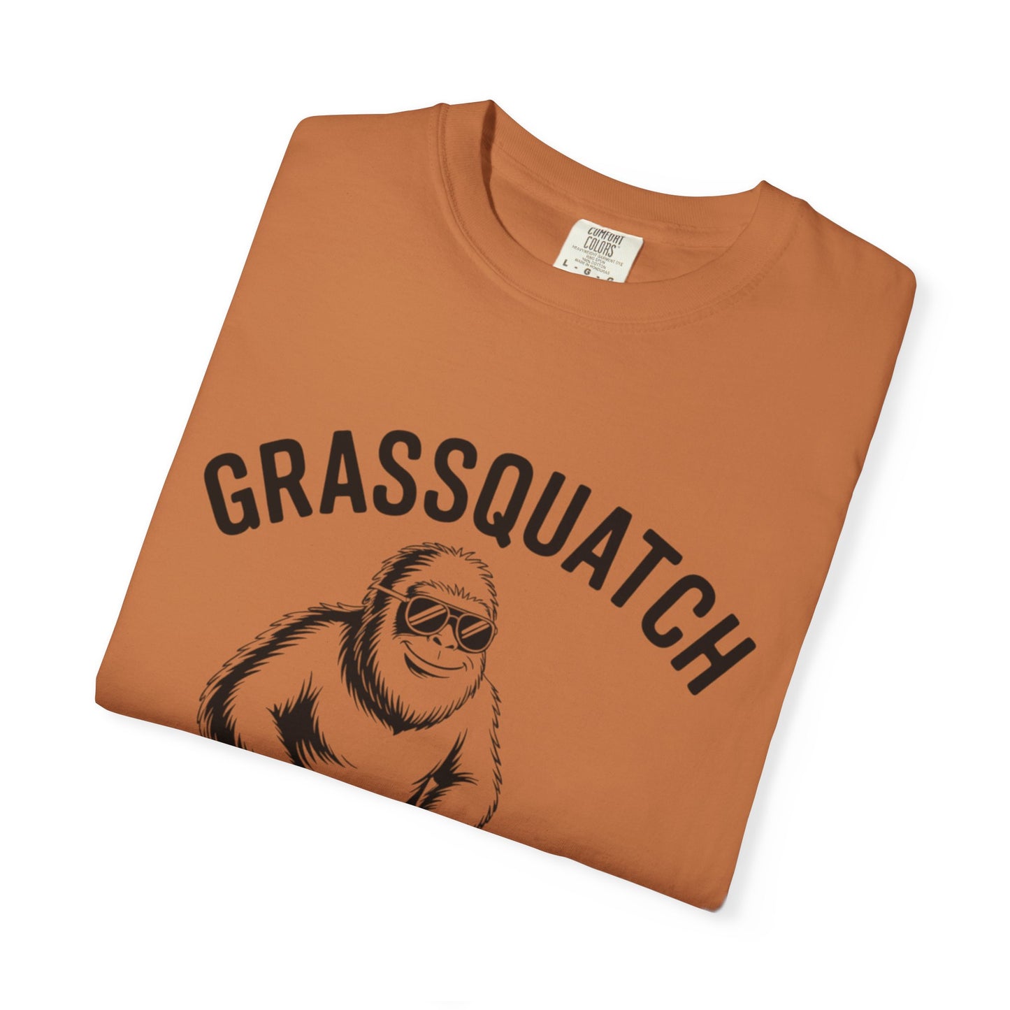 Grassquatch Lawn Mowing Tee – Funny Bigfoot Yardwork Shirt