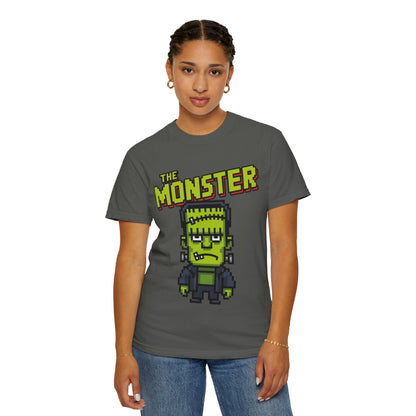 The Monster Pixel Art Tee – Retro Frankenstein Gaming Shirt