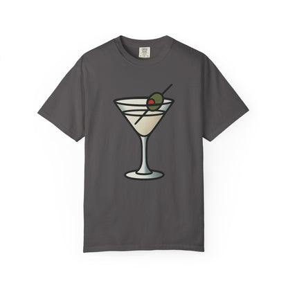Classic Martini Glass Tee – Comfort Colors Unisex Garment-Dyed T-Shirt