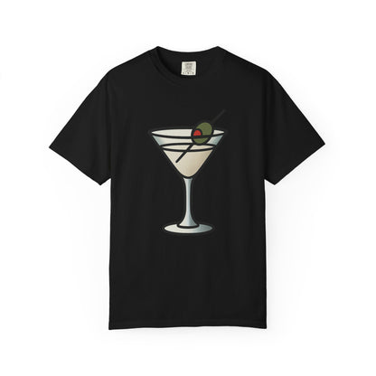 Classic Martini Glass Tee – Comfort Colors Unisex Garment-Dyed T-Shirt