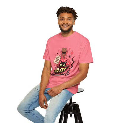 Evil Cat Potion Tee – Gothic Bottle Familiar Comfort Colors T-Shirt