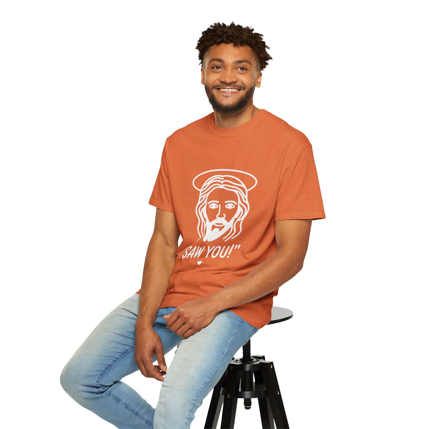 I Saw You Jesus Tee – Funny Minimal Christian Graphic Shirt