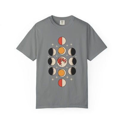 Lunar Phases Tee – Vintage Moon Cycle Graphic Shirt