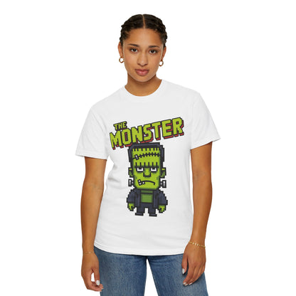 The Monster Pixel Art Tee – Retro Frankenstein Gaming Shirt