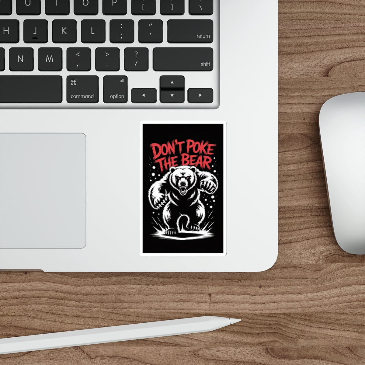 Don’t Poke the Bear Sticker – Die-Cut Vinyl Sticker