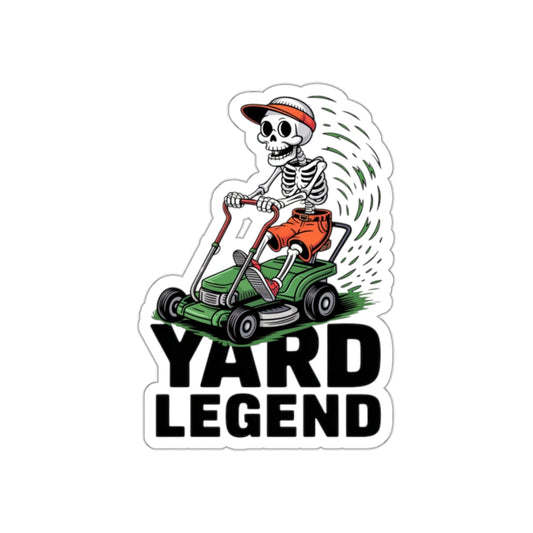 Yard Legend Skeleton Sticker – Die-Cut Vinyl Sticker