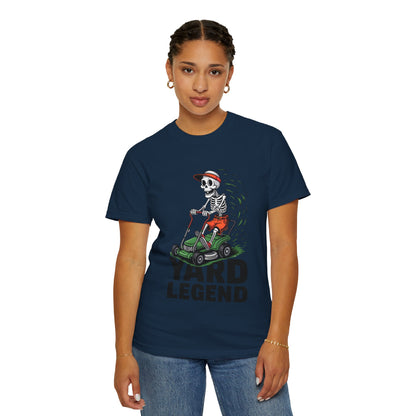 Yard Legend Skeleton Tee – Funny Lawn Mowing Comfort Colors T-Shirt