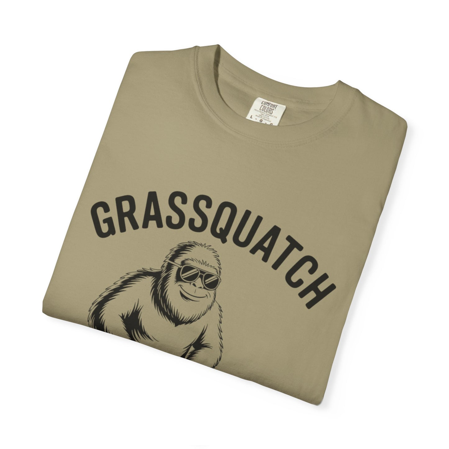 Grassquatch Lawn Mowing Tee – Funny Bigfoot Yardwork Shirt