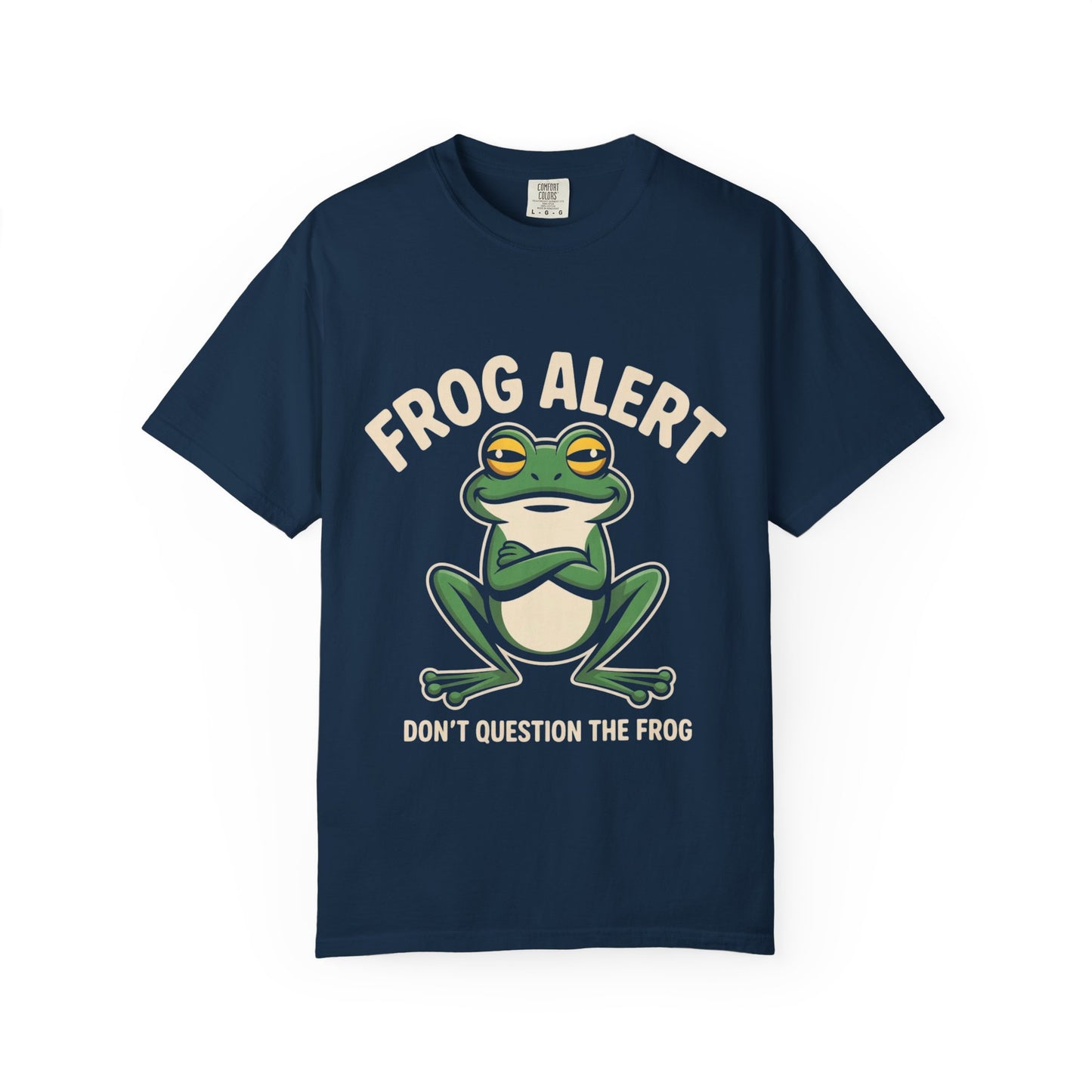 Frog Alert Tee – Funny Amphibian Graphic Comfort Colors T-Shirt