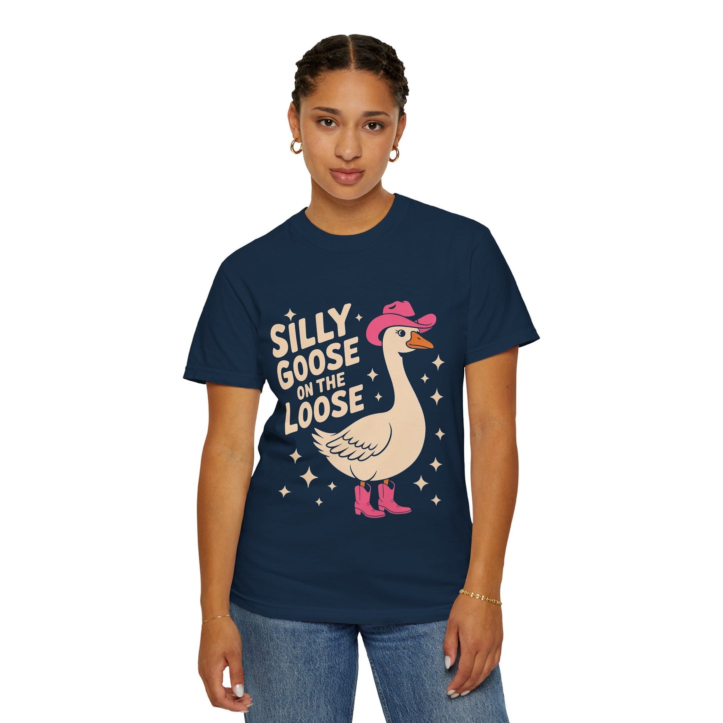 Silly Goose on the Loose Tee – Funny Cowboy Comfort Colors T-Shirt