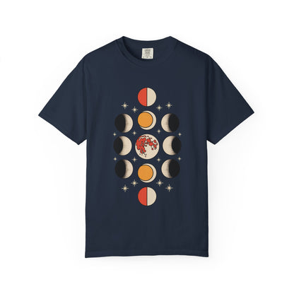 Lunar Phases Tee – Vintage Moon Cycle Graphic Shirt