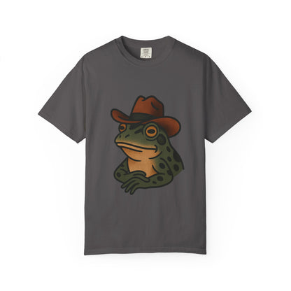 Cowboy Frog Tattoo Tee – Comfort Colors Unisex Garment-Dyed T-Shirt