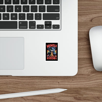 Meowzilla Sticker – Die-Cut Vinyl Sticker
