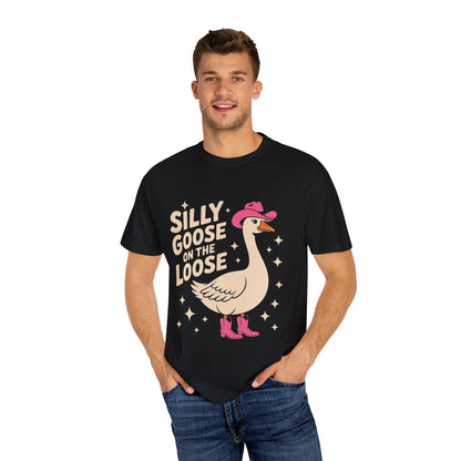 Silly Goose on the Loose Tee – Funny Cowboy Comfort Colors T-Shirt