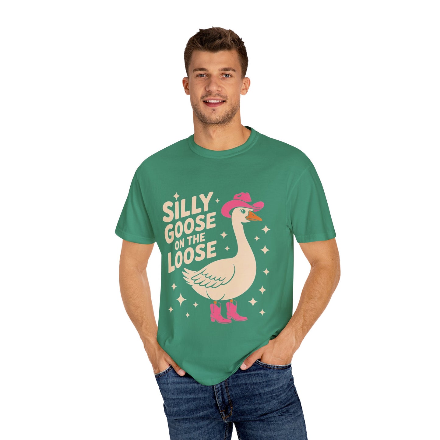 Silly Goose on the Loose Tee – Funny Cowboy Comfort Colors T-Shirt