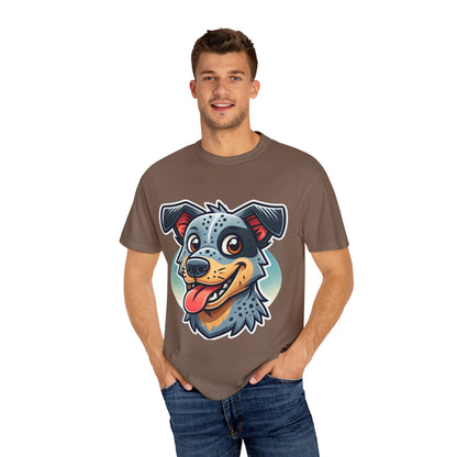 Comfort Colors Unisex Garment-Dyed T-Shirt | Hand-Drawn Blue Heeler (Australian Cattle Dog) Graphic Tee