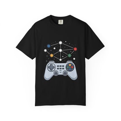 Game Galaxy Tee – Cosmic Gaming Controller Comfort Colors T-Shirt
