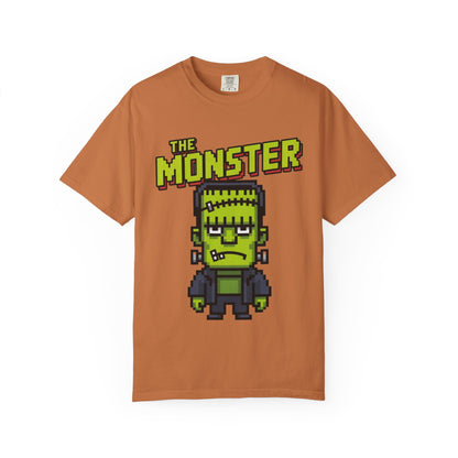 The Monster Pixel Art Tee – Retro Frankenstein Gaming Shirt
