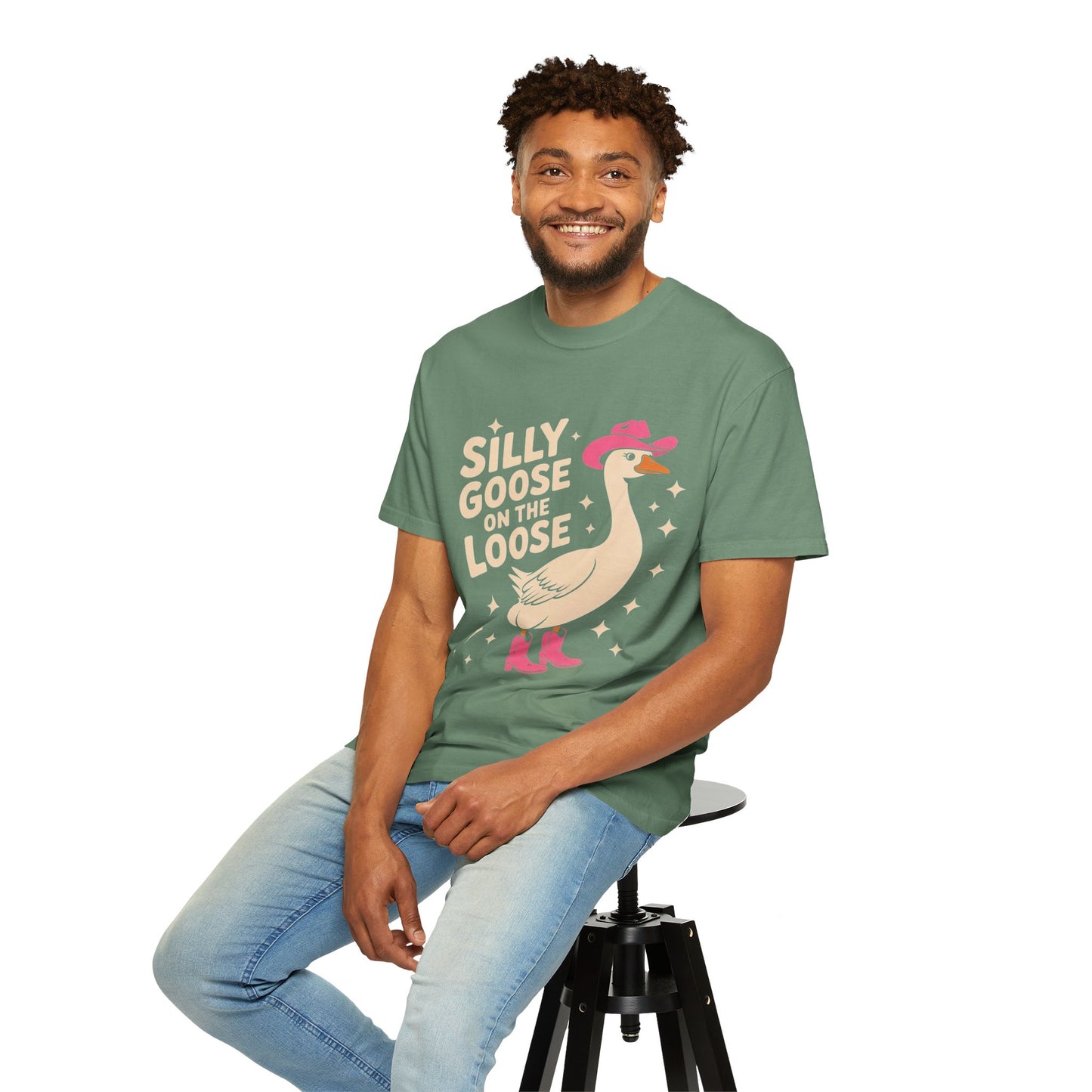 Silly Goose on the Loose Tee – Funny Cowboy Comfort Colors T-Shirt