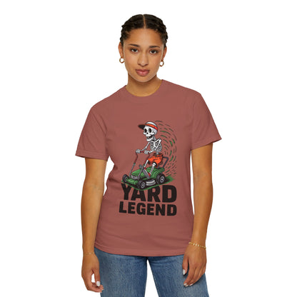 Yard Legend Skeleton Tee – Funny Lawn Mowing Comfort Colors T-Shirt