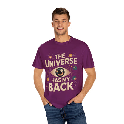 The Universe Has My Back Tee – Cosmic Eye Spiritual Comfort Colors T-Shirt